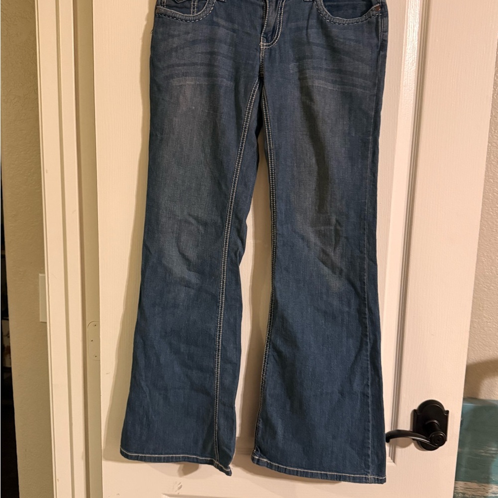 Mossimo Supply Co. Blue Flare Jeans
